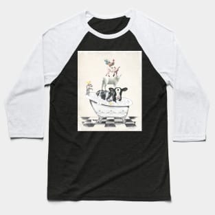 Farm Animals Bath E1 Baseball T-Shirt